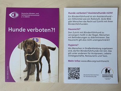 2026 Karte Hunde erlaubt