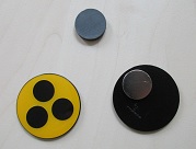 Plakette 4 cm mit Magnetplatte