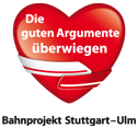 Das Logo des Bahnprojekts Stuttgart-Ulm